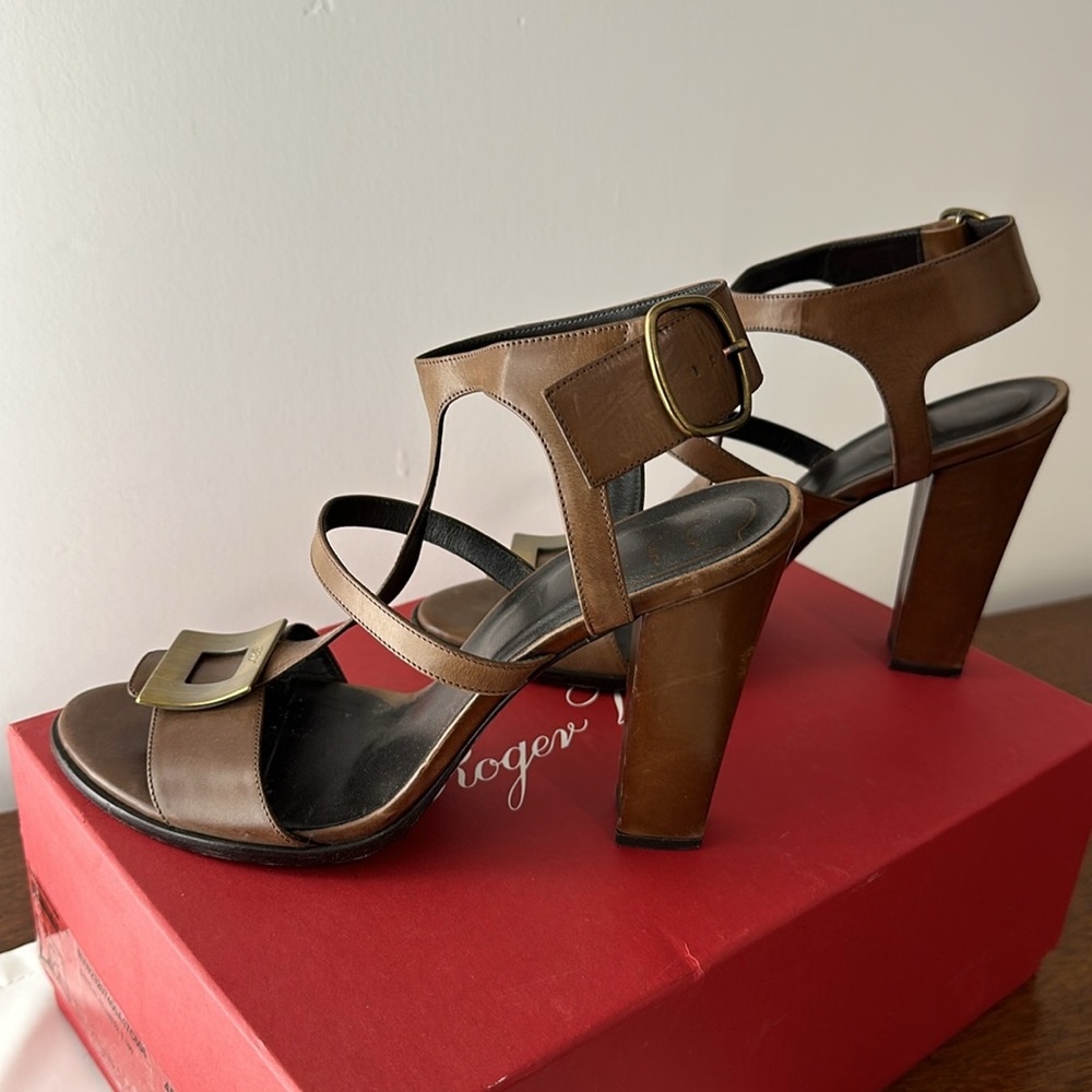 ROGER VIVER Cubiste sandals so 40